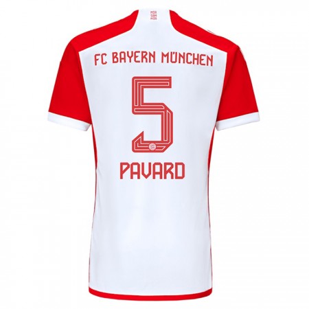 Virallinen pelipaita Bayern München Benjamin Pavard 5 Koti 2023-24 Lyhythihainen - Miesten